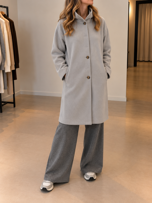 Wendela Elegant Windproof Hooded Coat