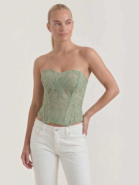 Robyn Lace Strapless Corset Top