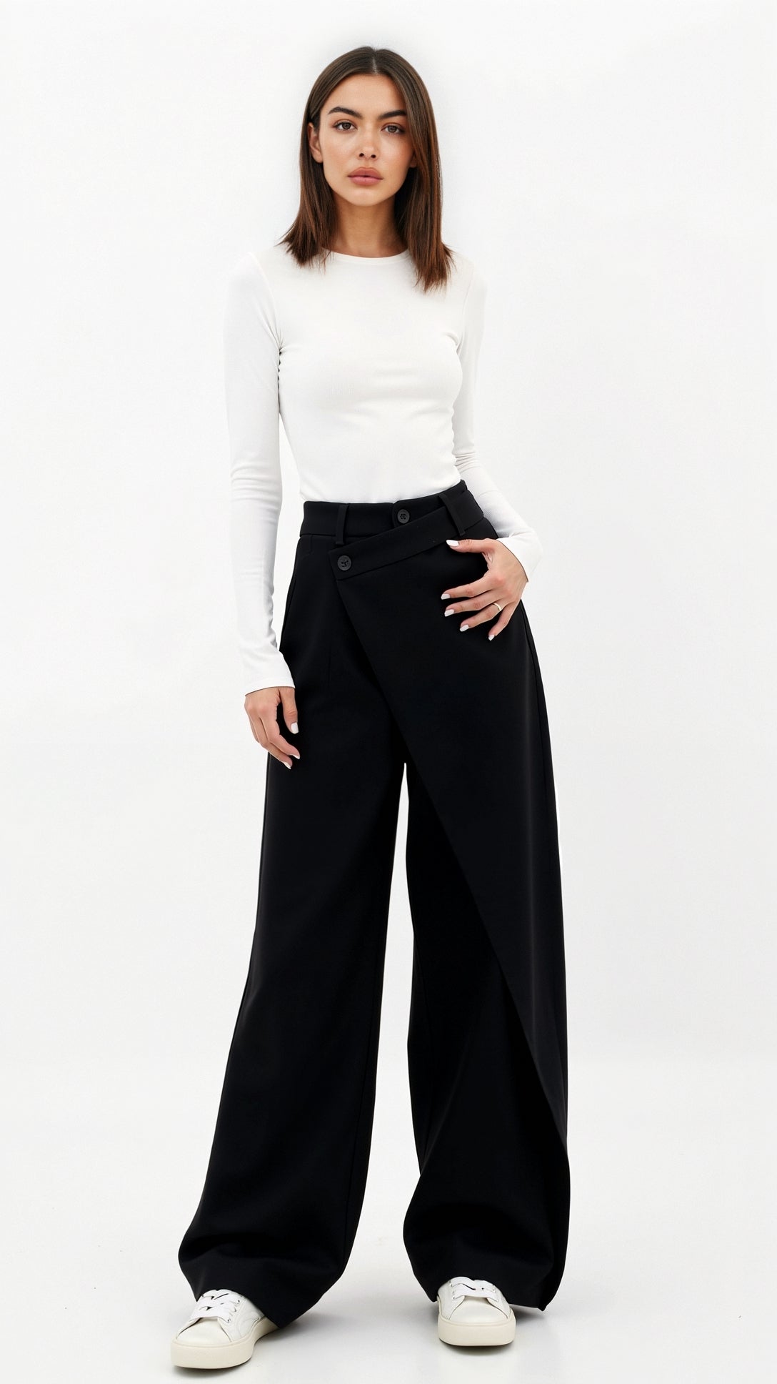 ASYMMETRICAL TROUSERS