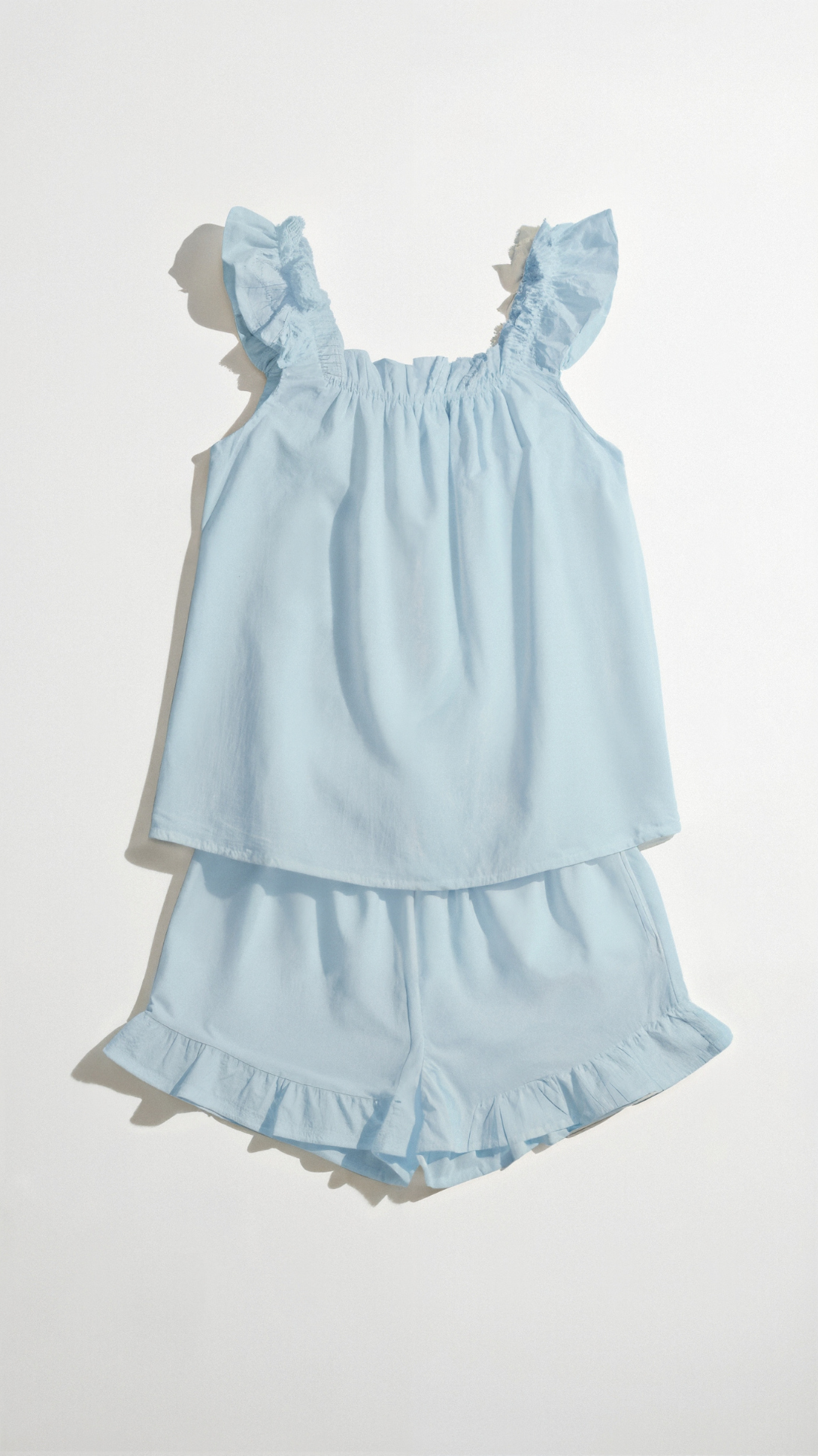 Helen Ruffled Cotton Set
