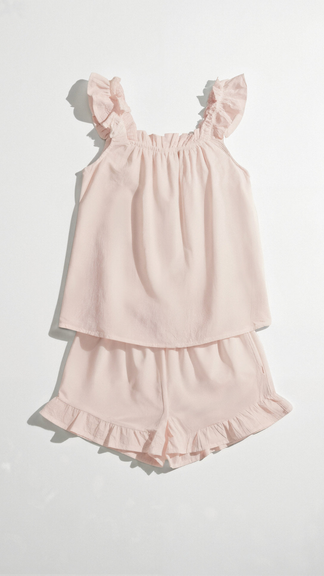 Helen Ruffled Cotton Set