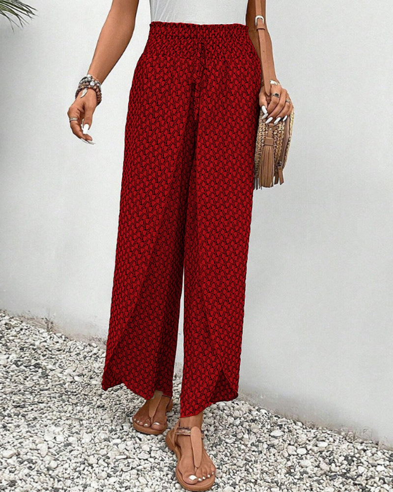 Ravenna Geometric Print Relaxed Pants