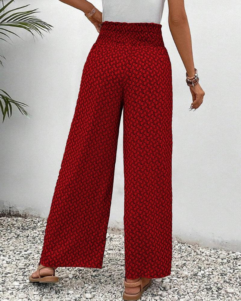 Ravenna Geometric Print Relaxed Pants