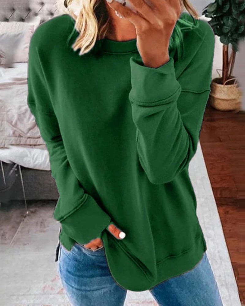 Dulcie Classic Solid Sweatshirt