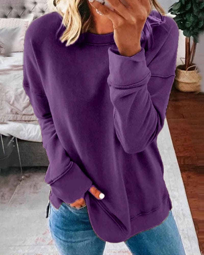 Dulcie Classic Solid Sweatshirt