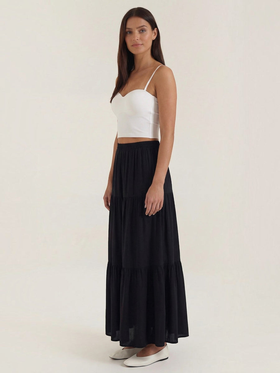 Guinevere Sweetheart Neck Crop Top