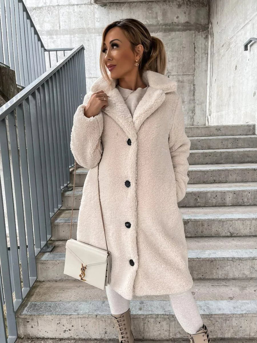 Maria Long Sherpa Trench Coat