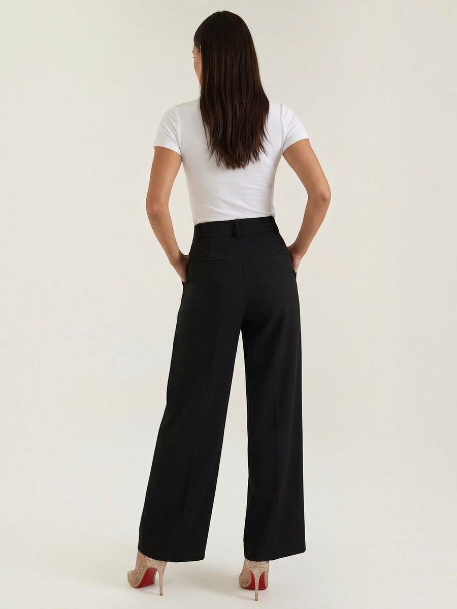 Emma Pleated High Waisted Wide Leg Pants
