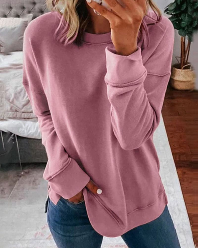 Dulcie Classic Solid Sweatshirt