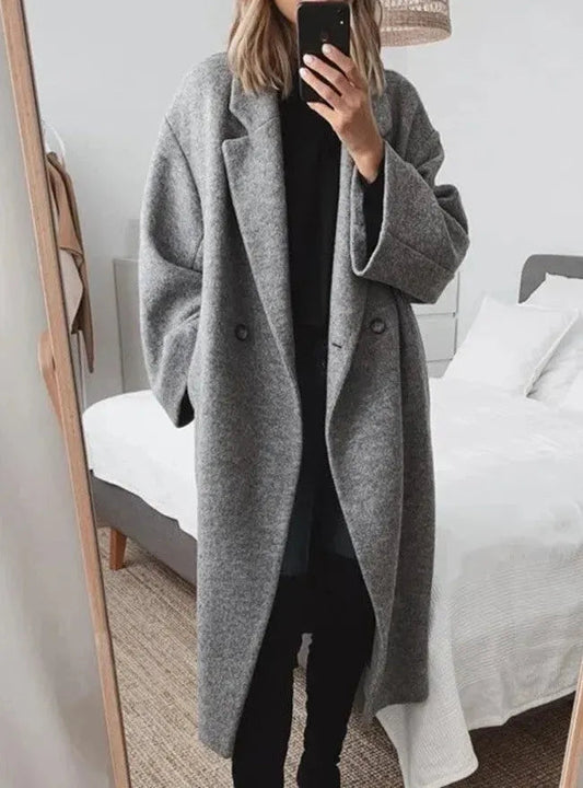 Dafne Oversized Lapel Coat