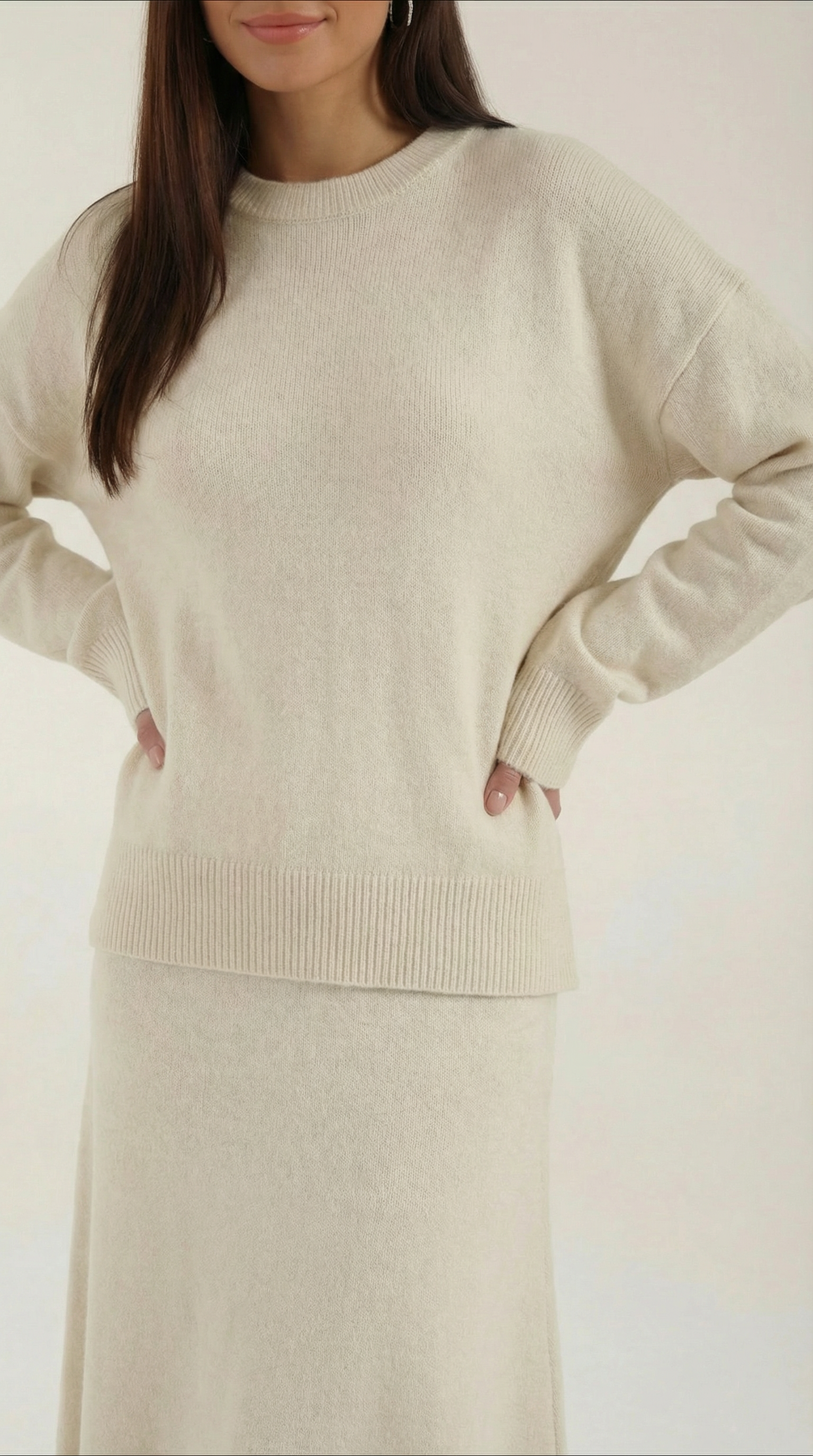Amy Knitted Top and Skirt Set