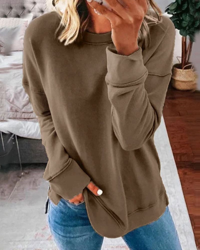 Dulcie Classic Solid Sweatshirt