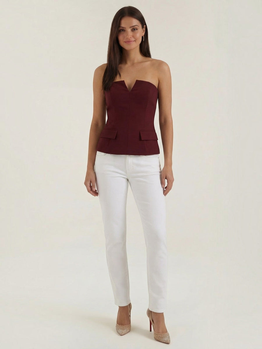 Eden Off Shoulder V Neck Top