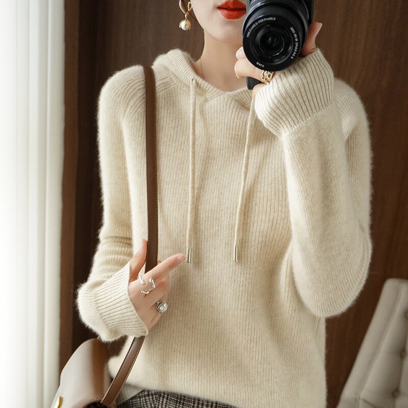 Adela Soft Knit Hooded Sweater