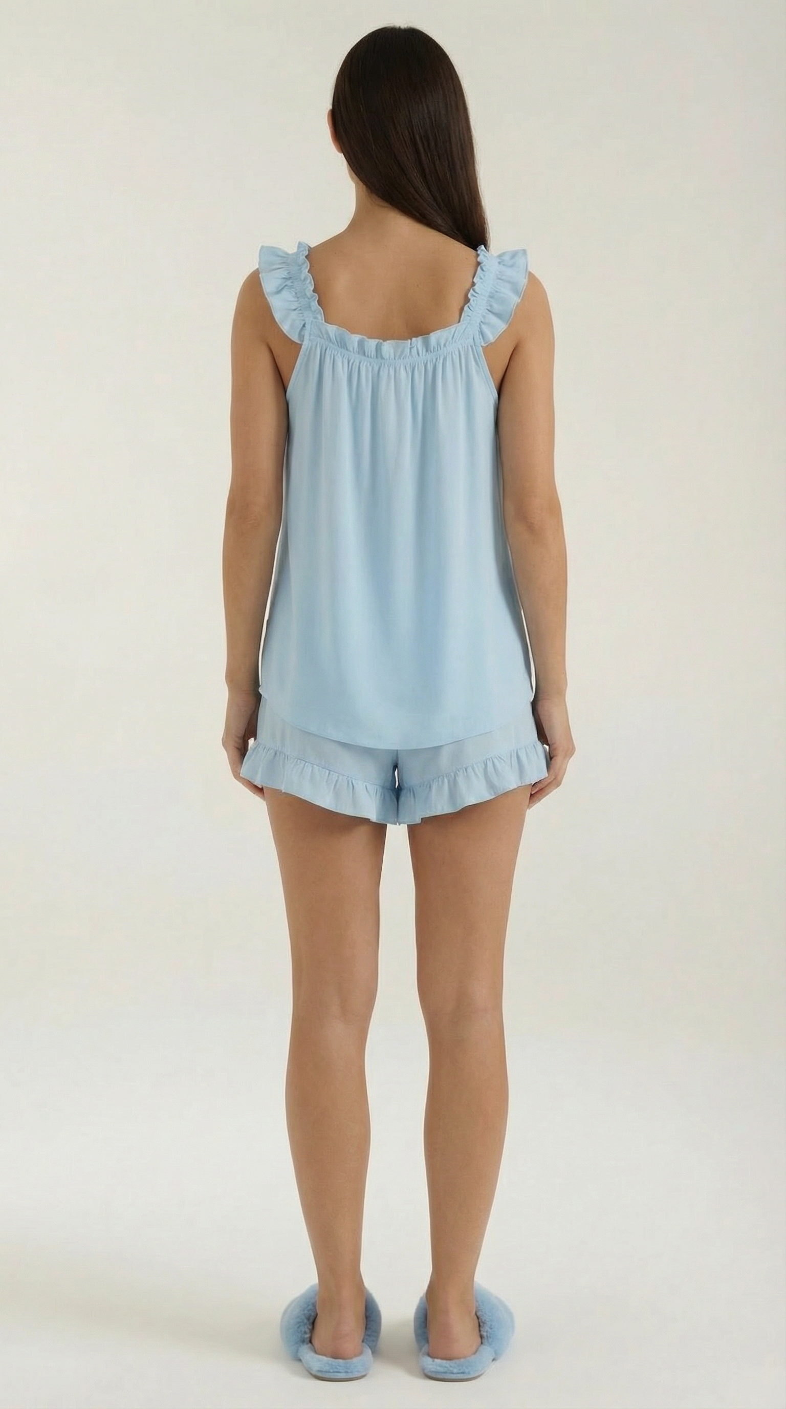 Helen Ruffled Cotton Set