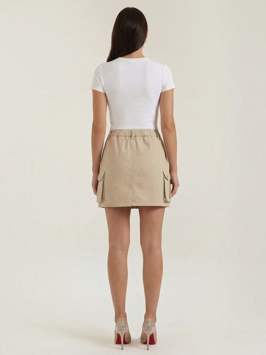Ivy Cotton Cargo Mini Skirt