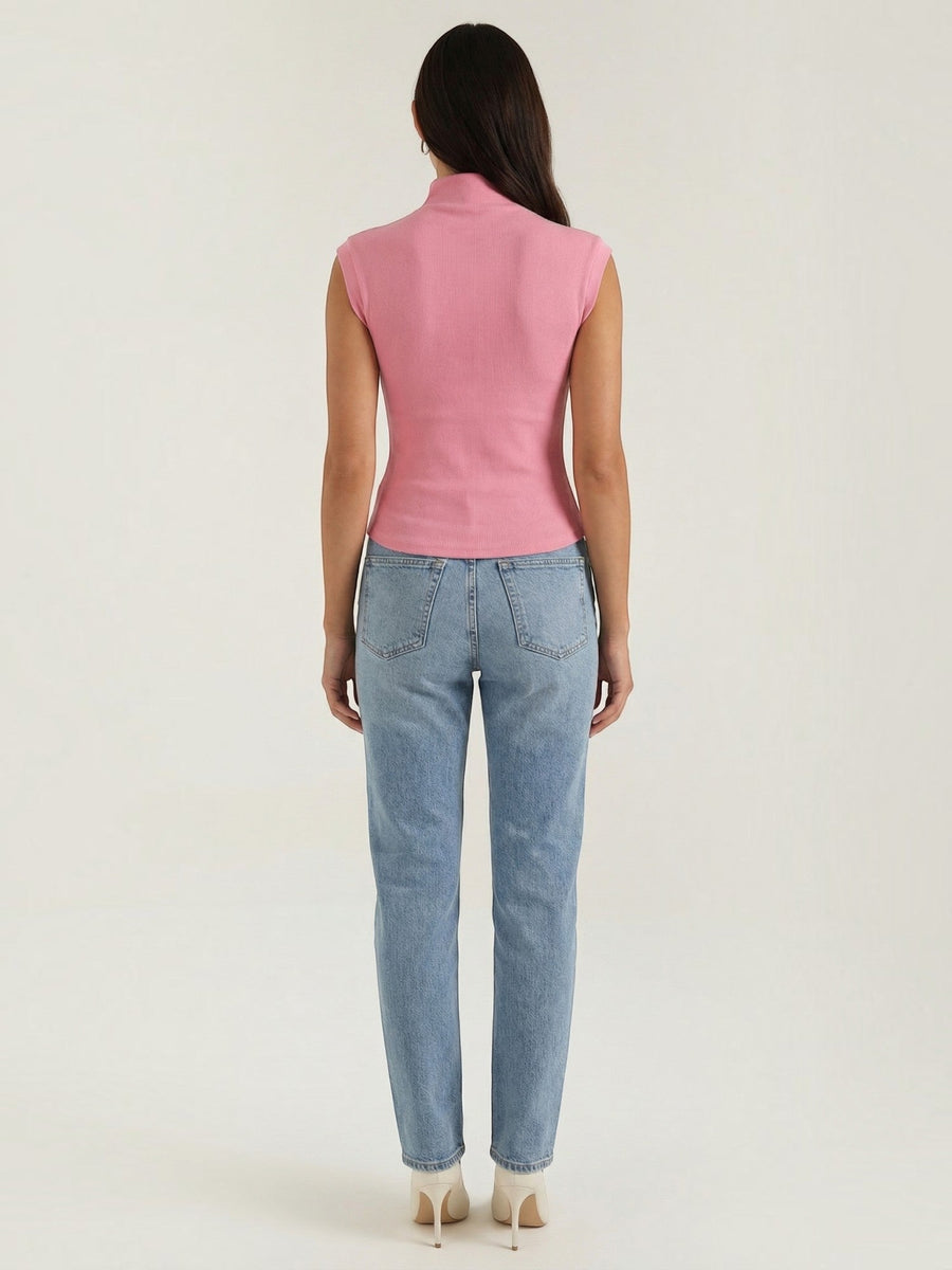 Cassandra Ribbed Turtleneck Top