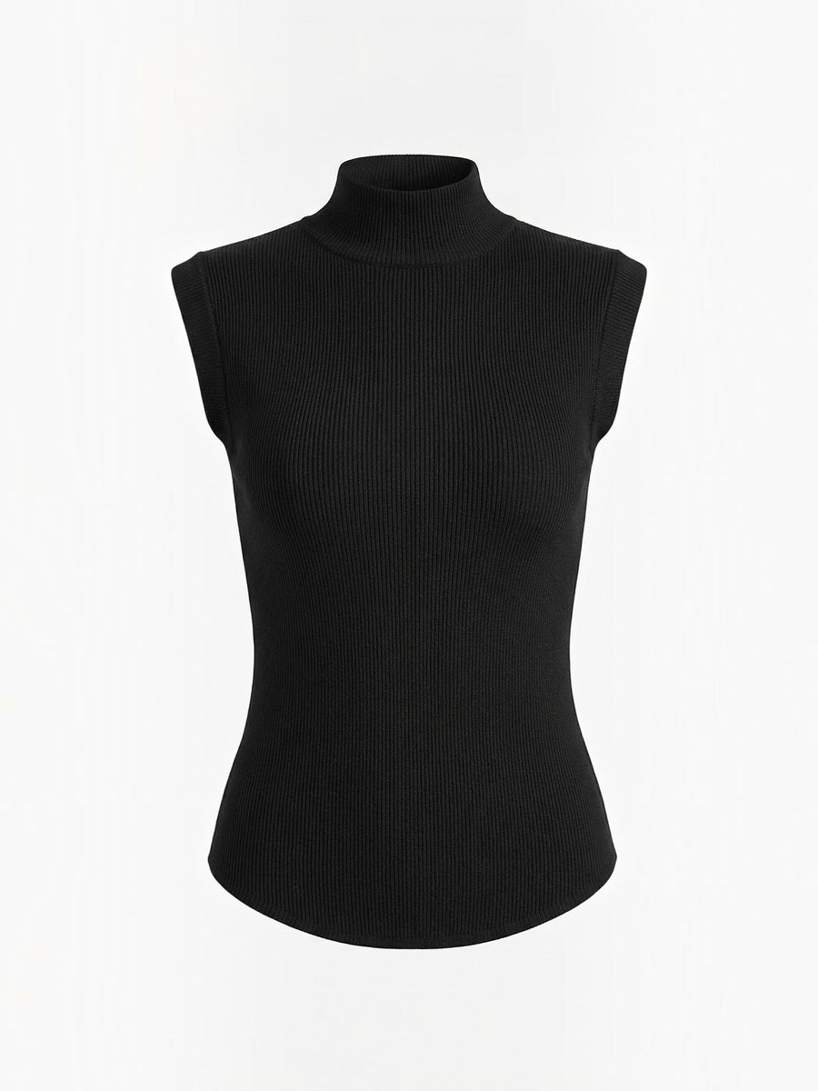 Cassandra Ribbed Turtleneck Top