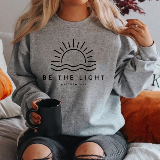 Berenice Be the Light Slogan Sweatshirt