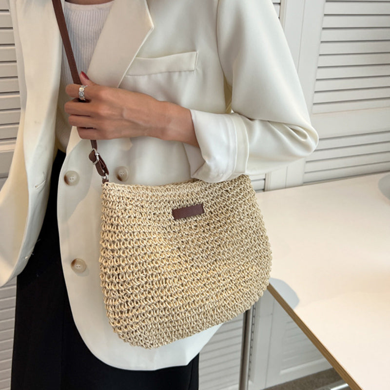 Kira Woven Boho Hobo Bag