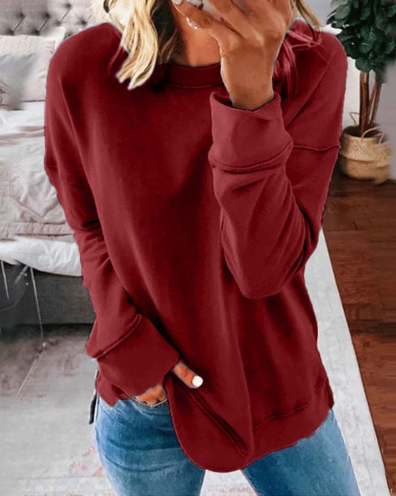 Dulcie Classic Solid Sweatshirt