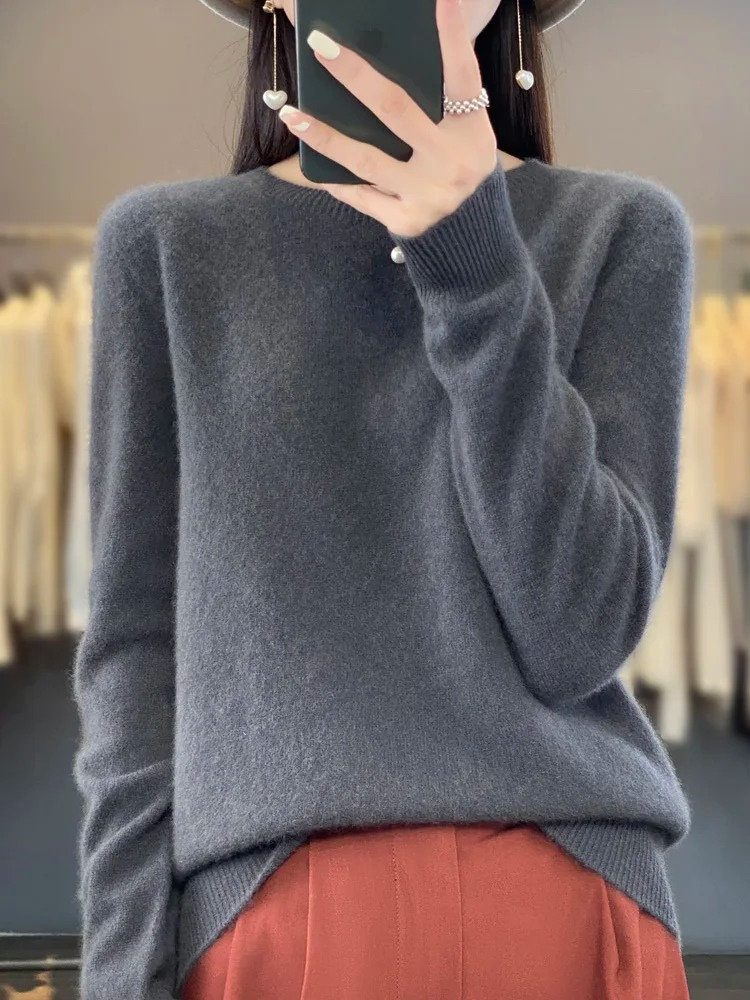 Ilka Classic Crew Neck Knit Sweater