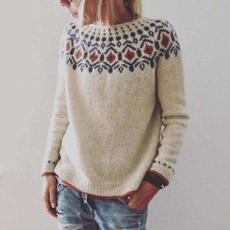 Philippa Fair Isle Crew Neck Sweater