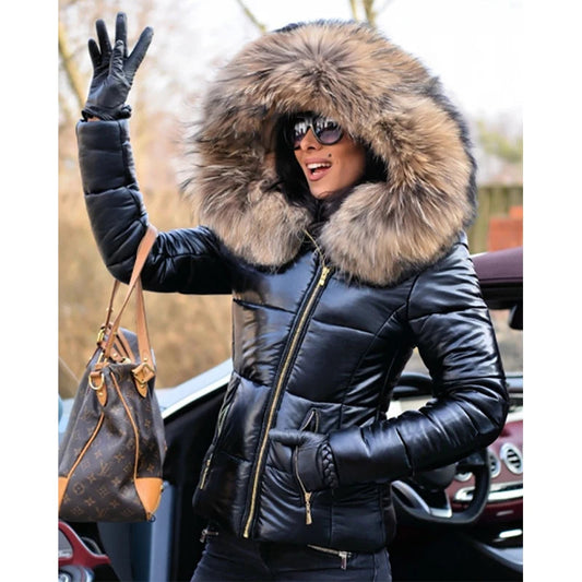 Honorine Faux Fur Lined Hooded Jacket