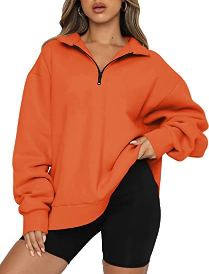 Tatum Half Zip Collared Sweatshirt