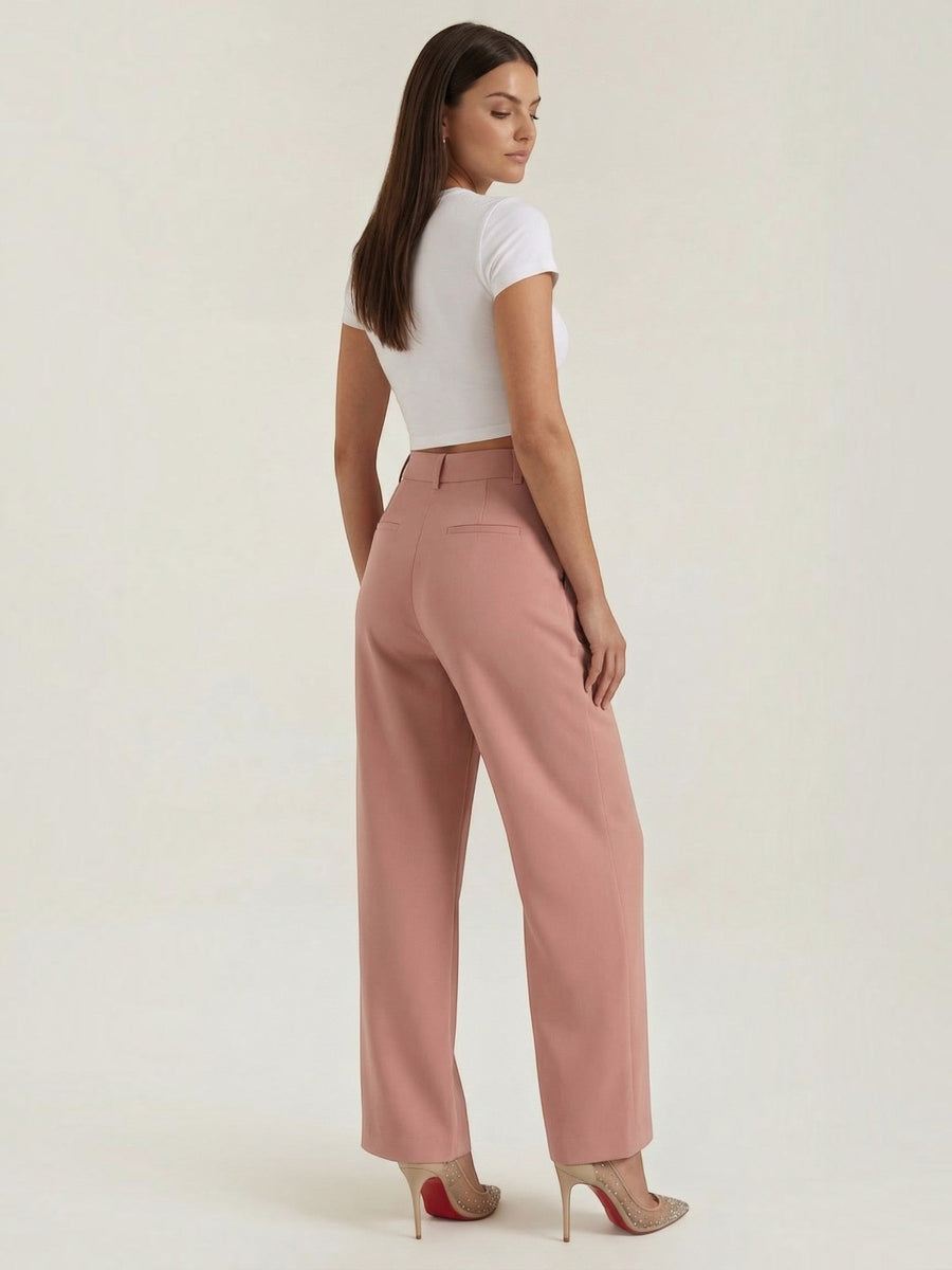 Emma Pleated High Waisted Wide Leg Pants