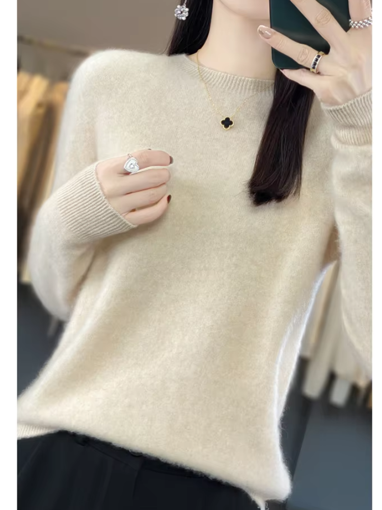 Ilka Classic Crew Neck Knit Sweater