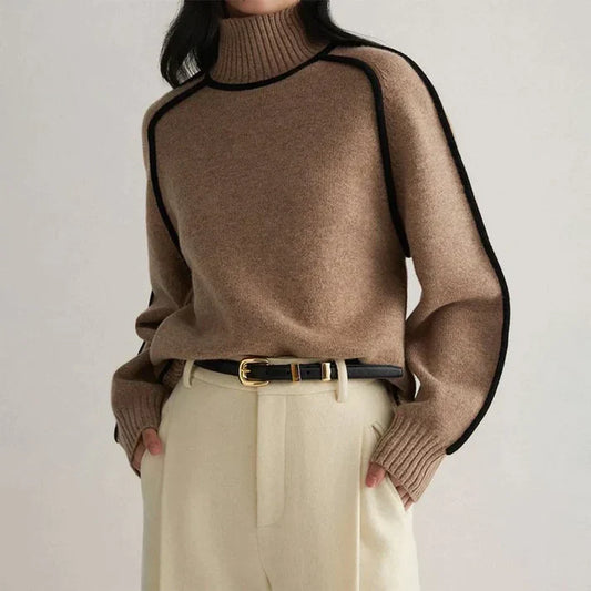 Marigold Knit Turtleneck Sweater