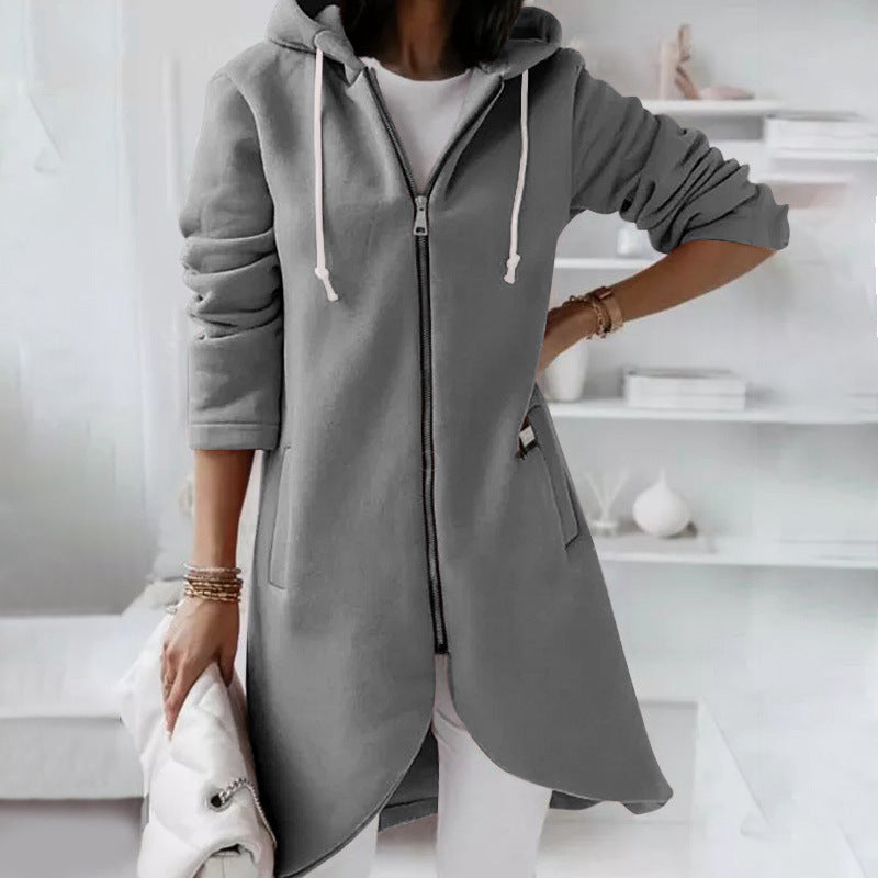 Jovana Long Zip Up Hoodie