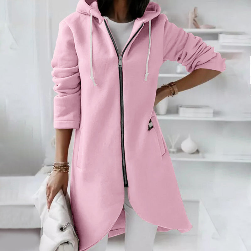 Jovana Long Zip Up Hoodie