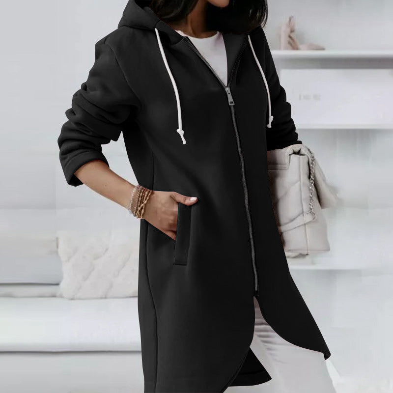 Jovana Long Zip Up Hoodie