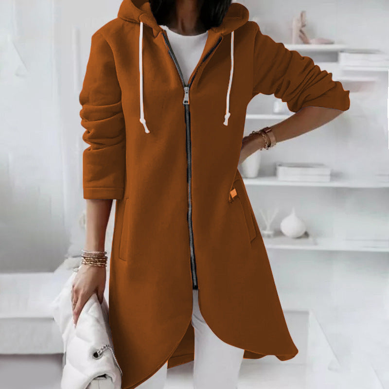 Jovana Long Zip Up Hoodie