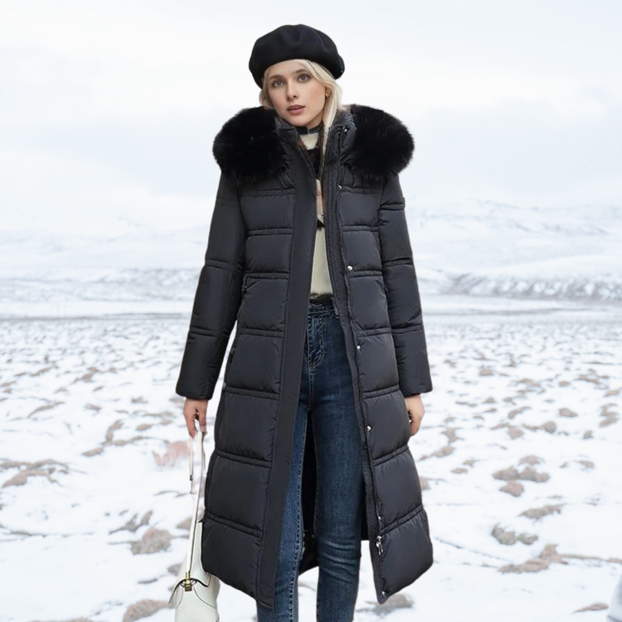 Carys Faux Fur Collar Winter Coat