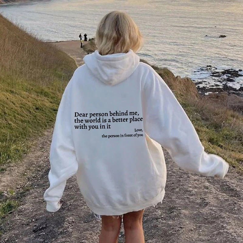 Clarissa Oversized Back Print Hoodie