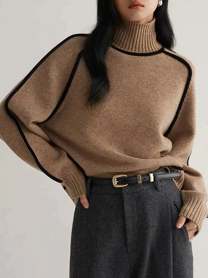Marigold Knit Turtleneck Sweater