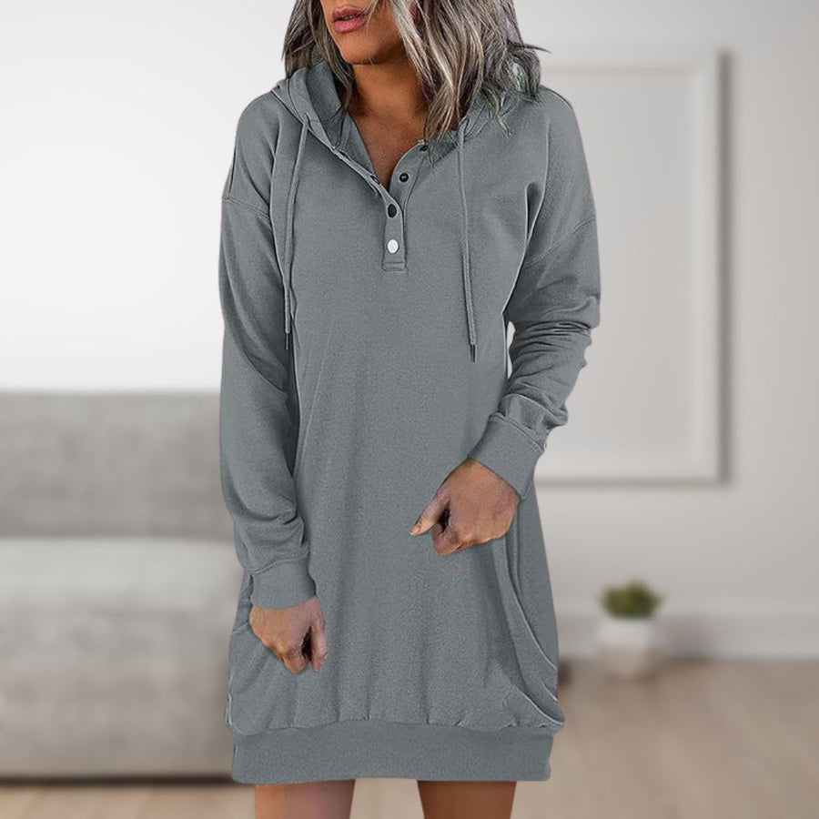 Else Hooded Sweatshirt Dress