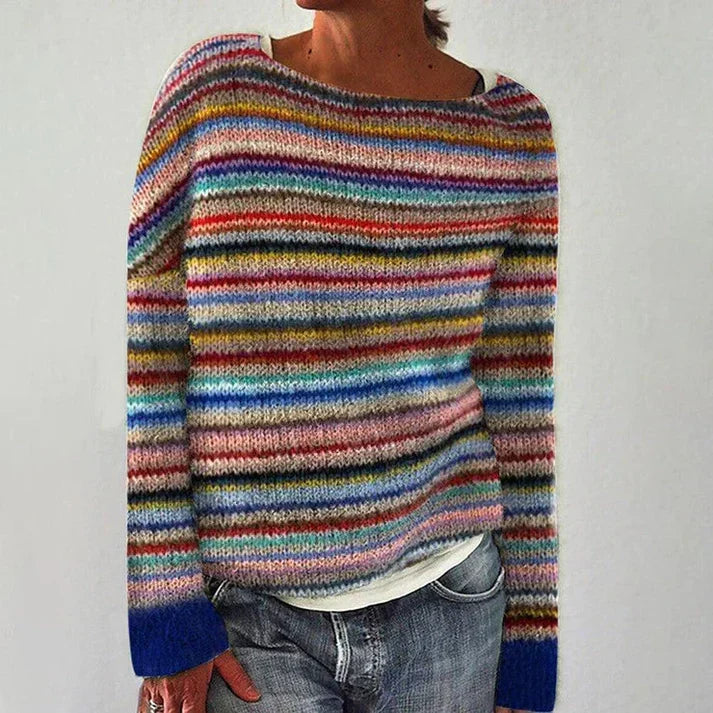 Brunella Striped Long Sleeve Sweater
