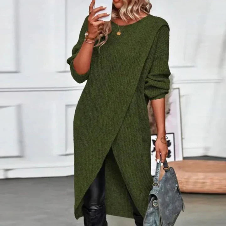 Bronwen Oversized Crew Neck Sweater Dress