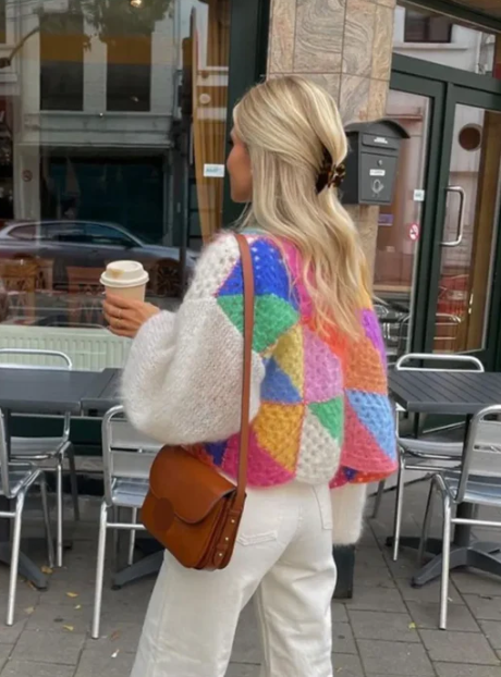 Marisol Striped Open Front Jacket