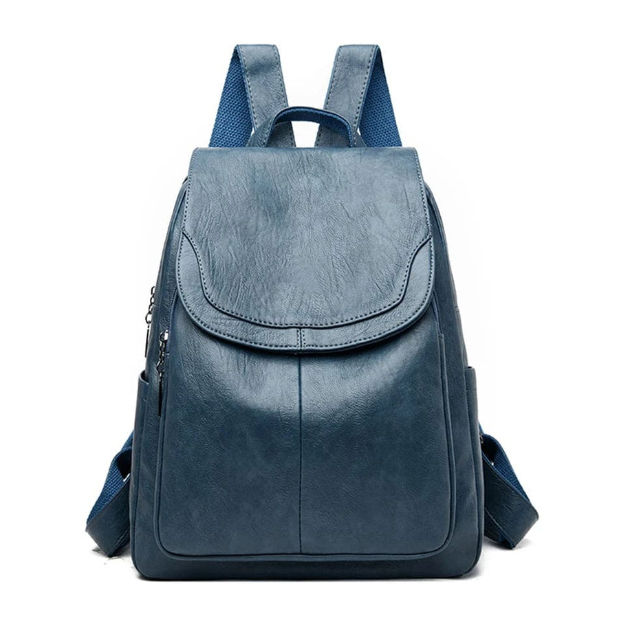Salome Leather Flap Backpack