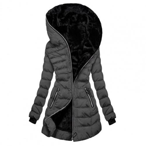 Venna Fleece Lined Quilted Hooded Jacket