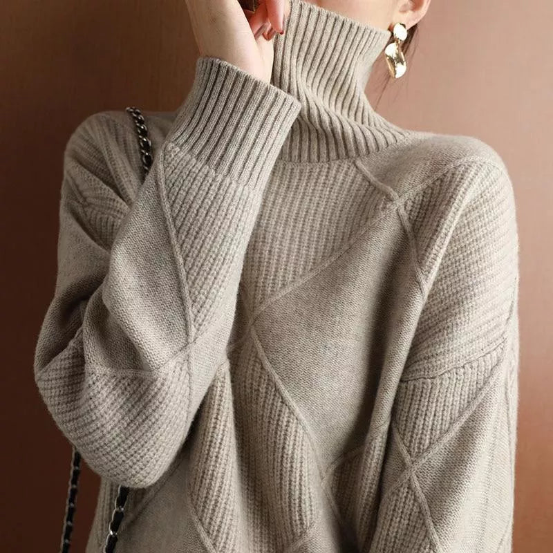Raphaela Cashmere Turtleneck Sweater