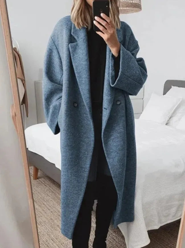 Dafne Oversized Lapel Coat