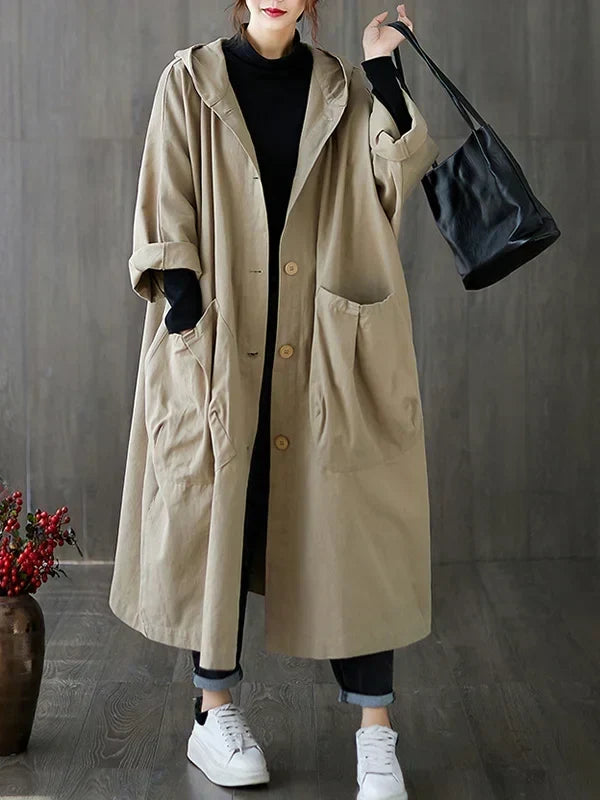 Fosca Long Belted Trench Coat