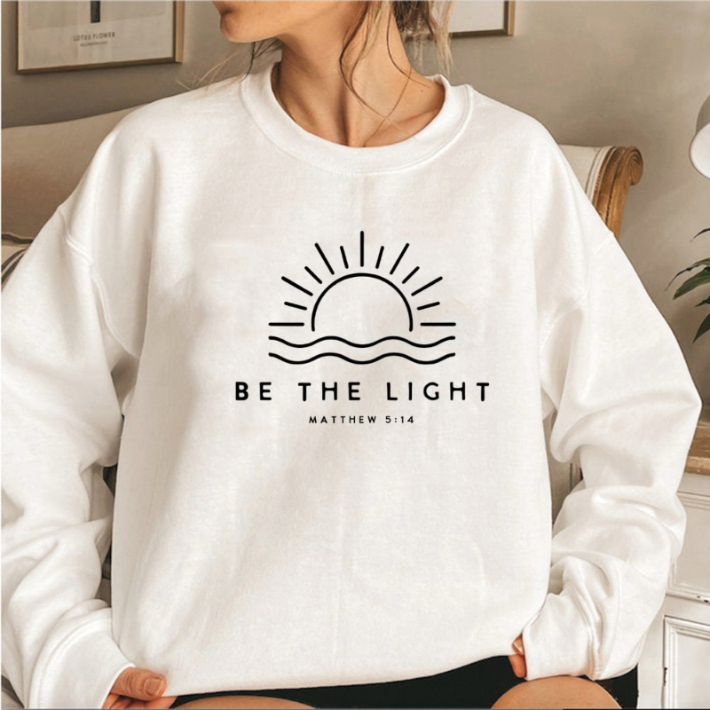 Berenice Be the Light Slogan Sweatshirt