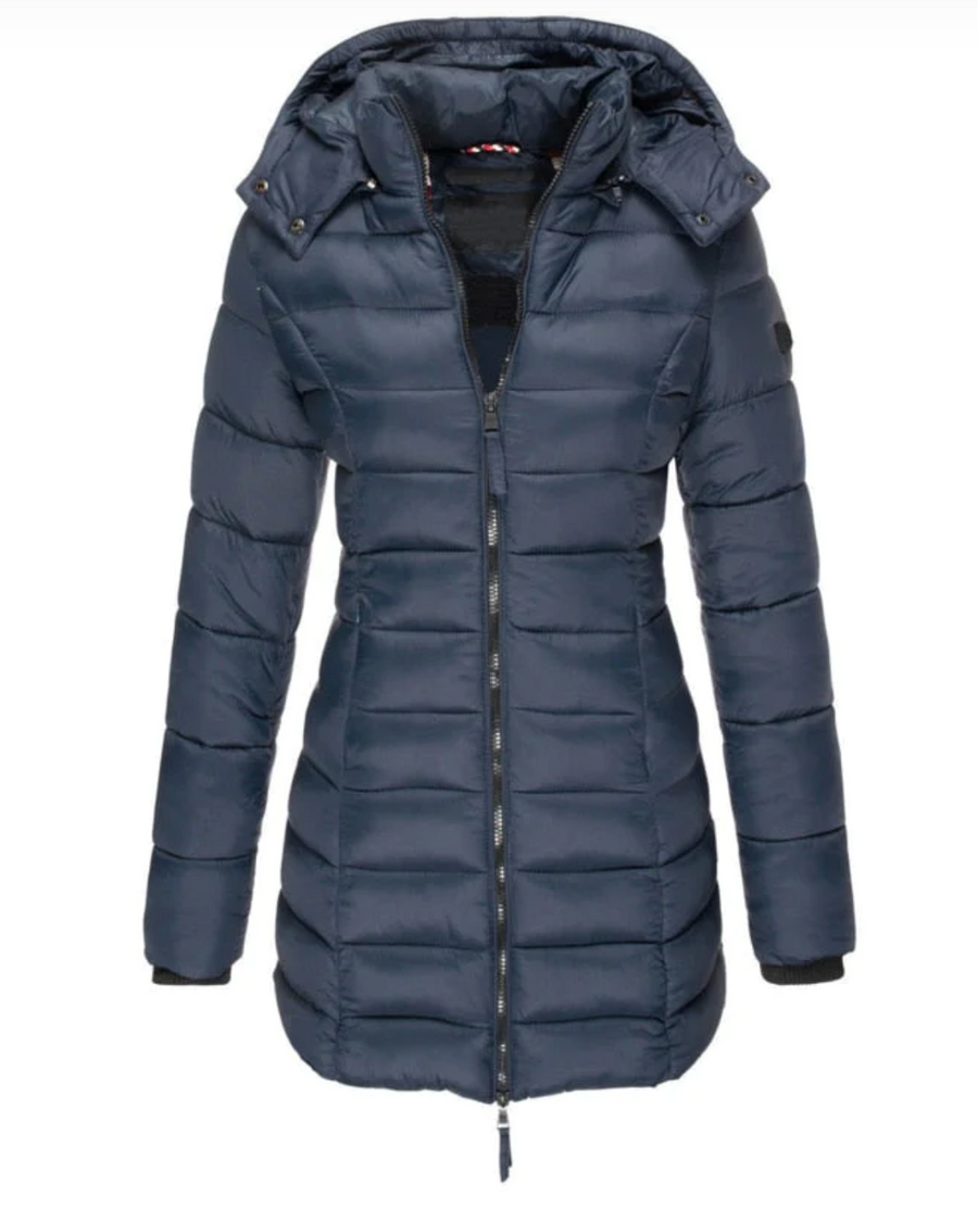 Elettra Hooded Zip Puffer Jacket